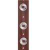 Planet Waves Conchos Guitar Strap, Brown