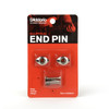 Planet Waves Elliptical End Pins, Chrome