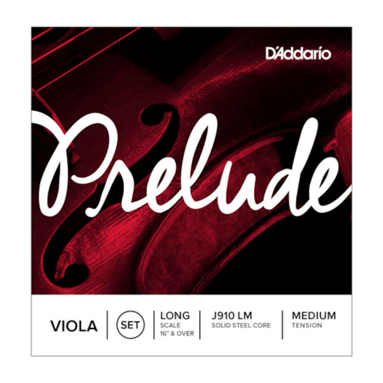 Prelude Viola String Set, Long Scale, Medium Tension