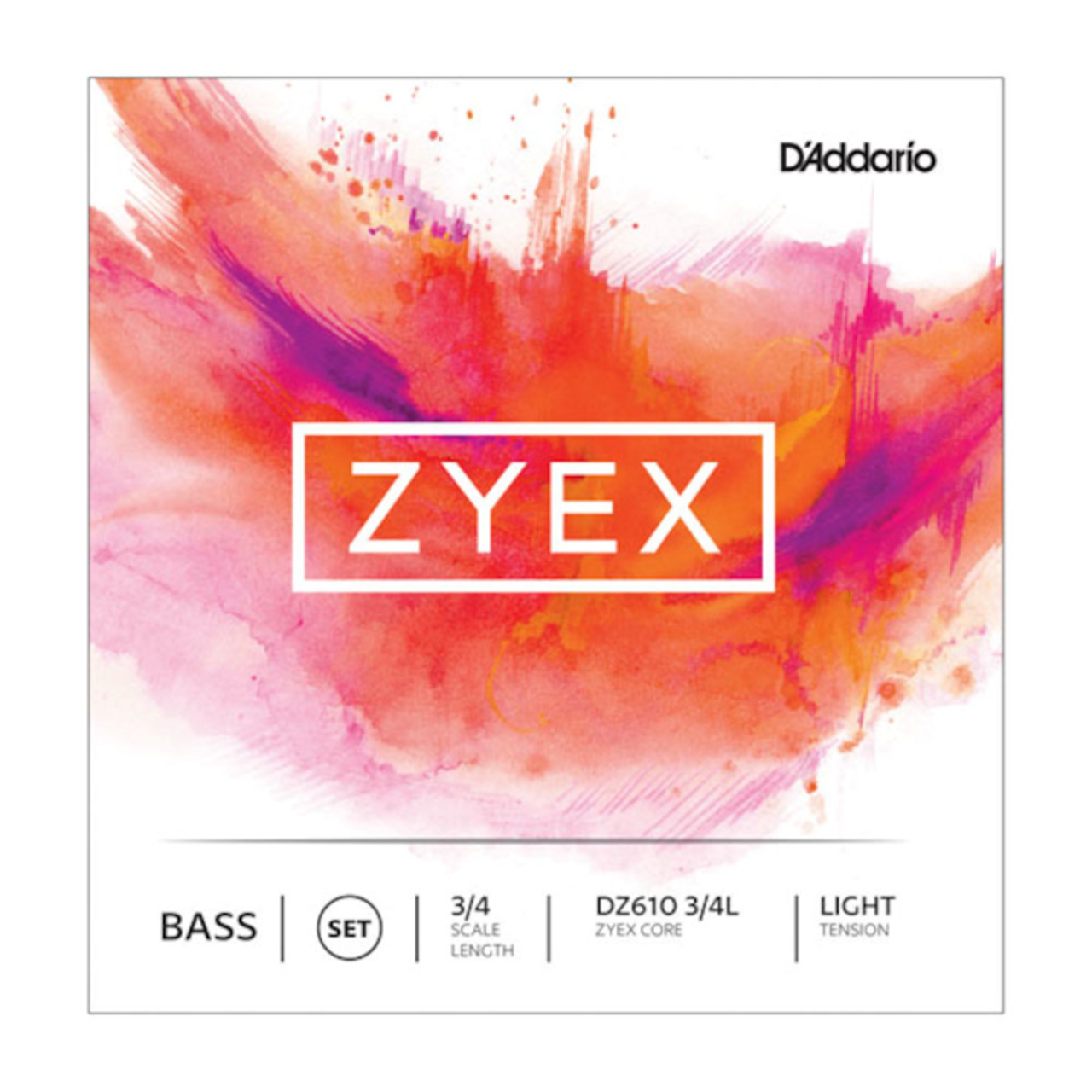 Zyex Bass String Set, 3/4 Scale, Light Tension