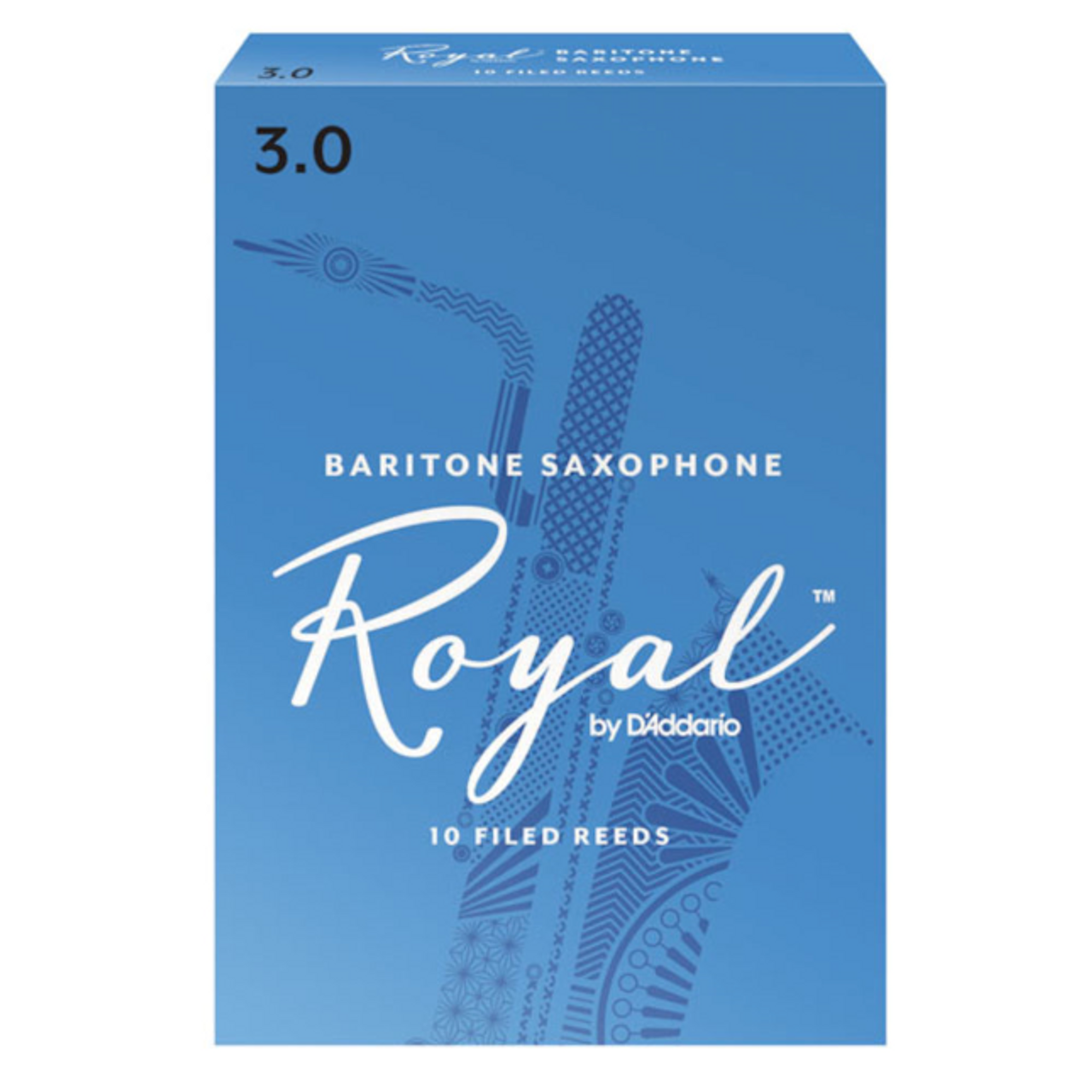 Royal by D'Addario Baritone Sax Reeds, Strength 5, 10-pack
