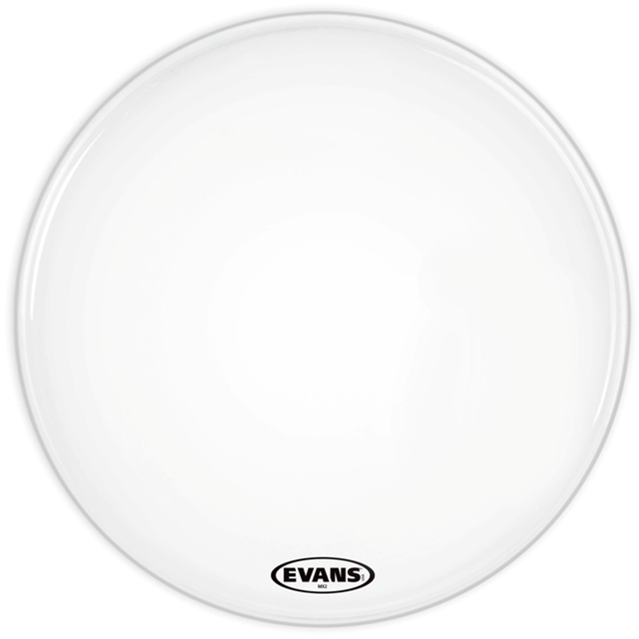 Evans MX2 White Marching Bass Drum Head, 20 Inch