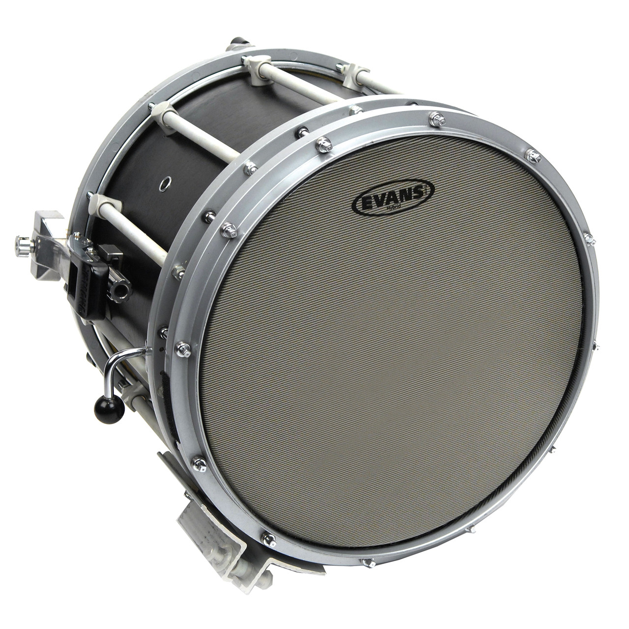 Evans Hybrid Grey Marching Snare Drum Head, 13 Inch