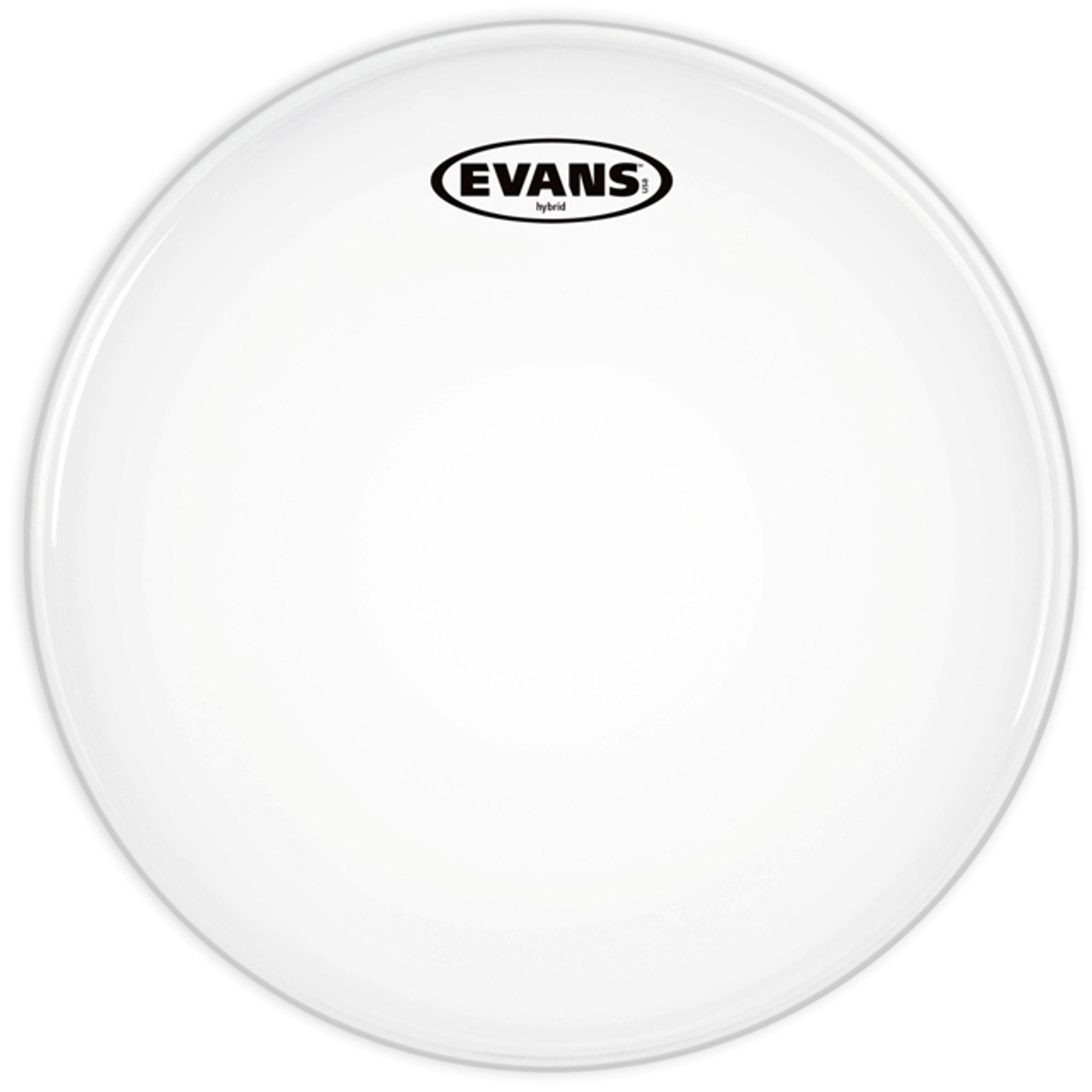 Evans Hybrid White Marching Snare Drum Head, 13 Inch