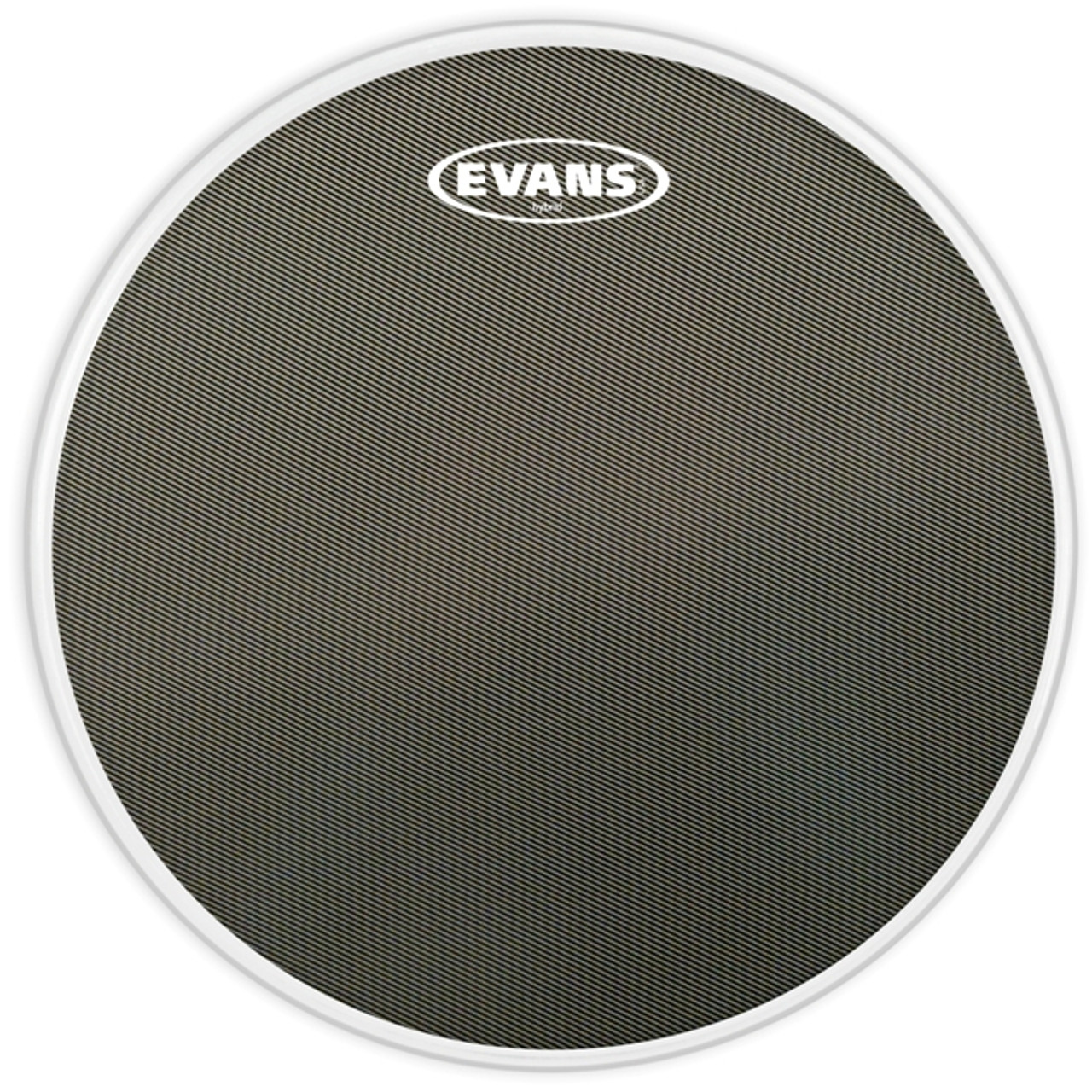 Evans Hybrid Grey Marching Snare Drum Head, 14 Inch