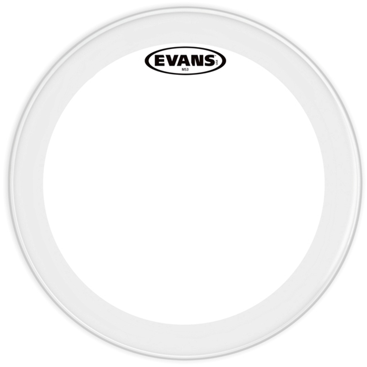 Evans MS3 Clear Marching Snare Side Drum Head, 13 Inch