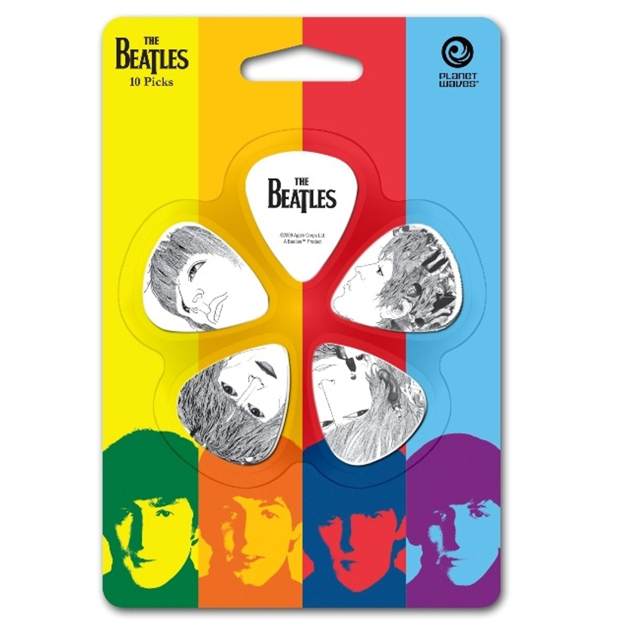 Planet Waves Beatles Guitar Picks, Revolver, 10 pack, Medium