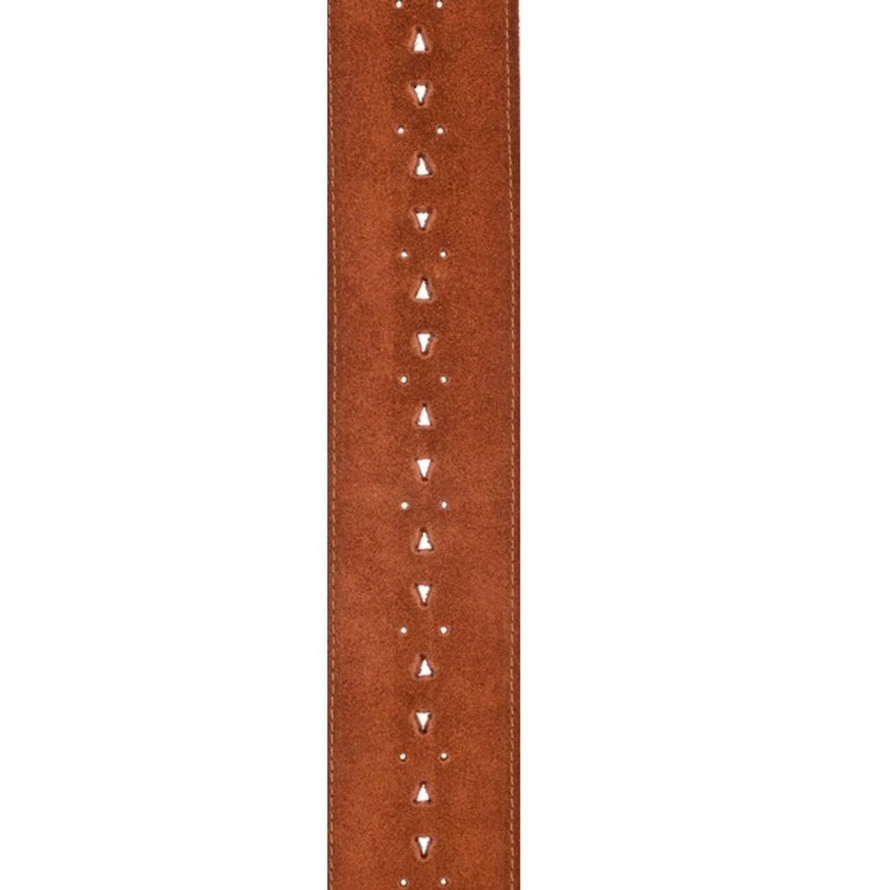 Planet Waves Vented Leather Guitar Strap, Honey Suede Apache