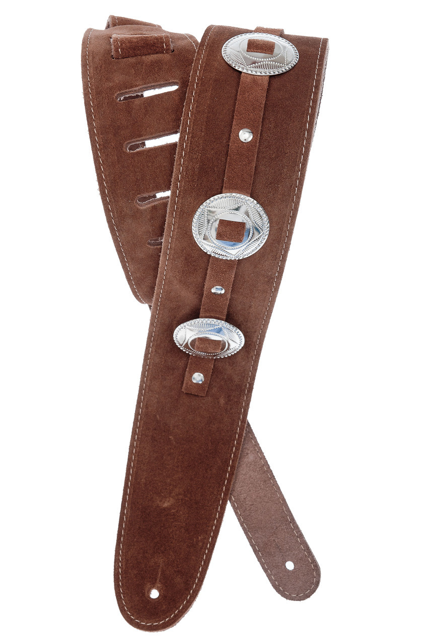 Planet Waves Conchos Guitar Strap, Brown