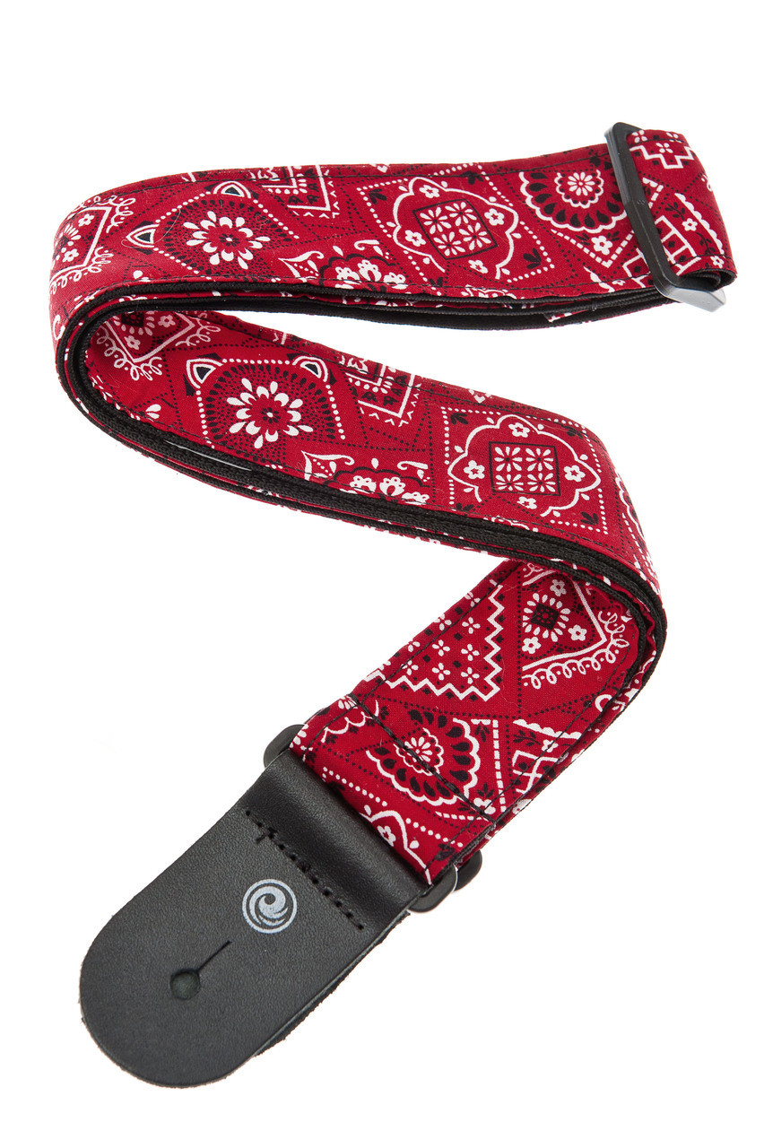 Planet Waves Woven Guitar Strap, Bandana Red