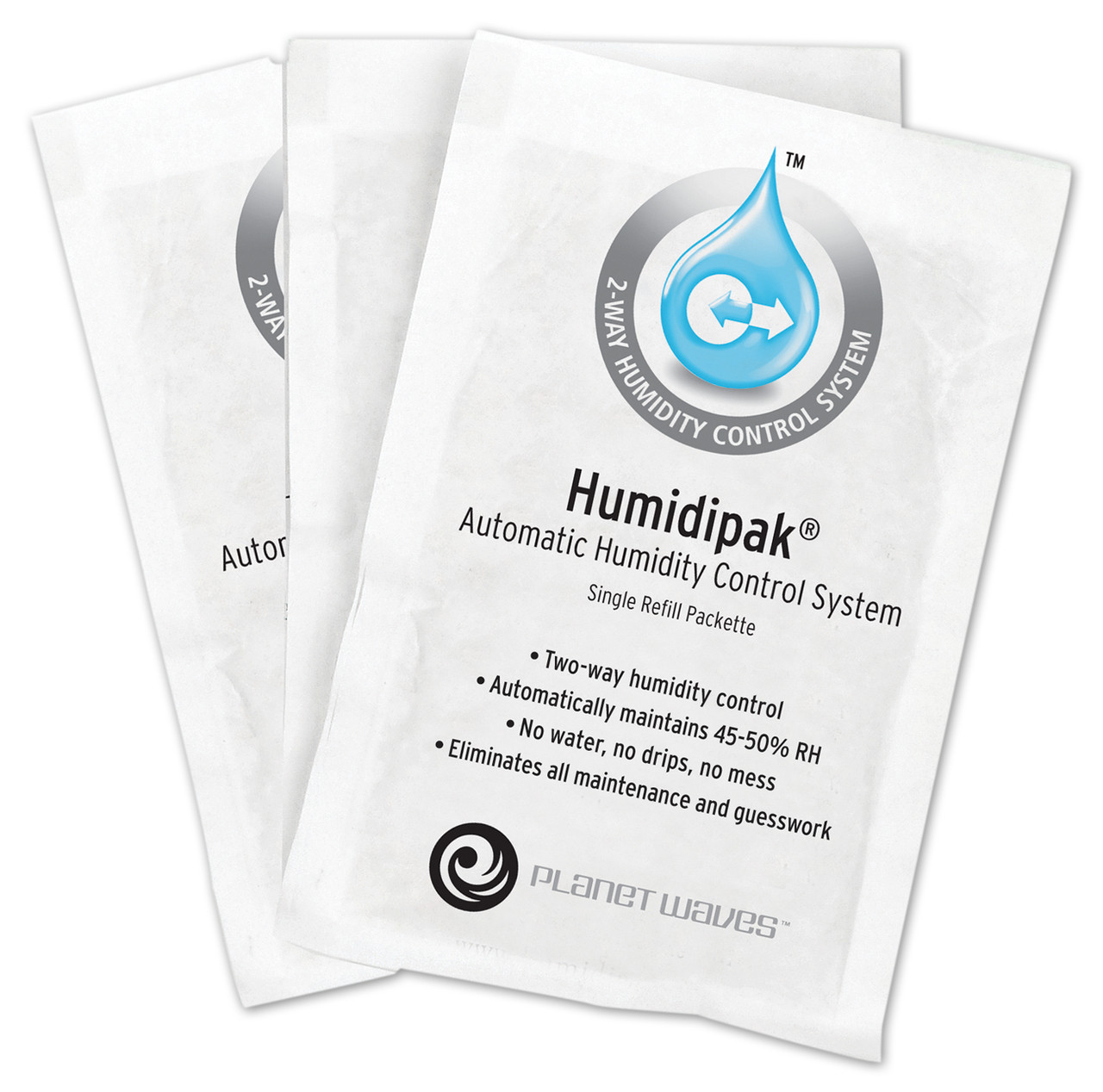 Planet Waves Humidipak System Replacement Packets, 3-pack