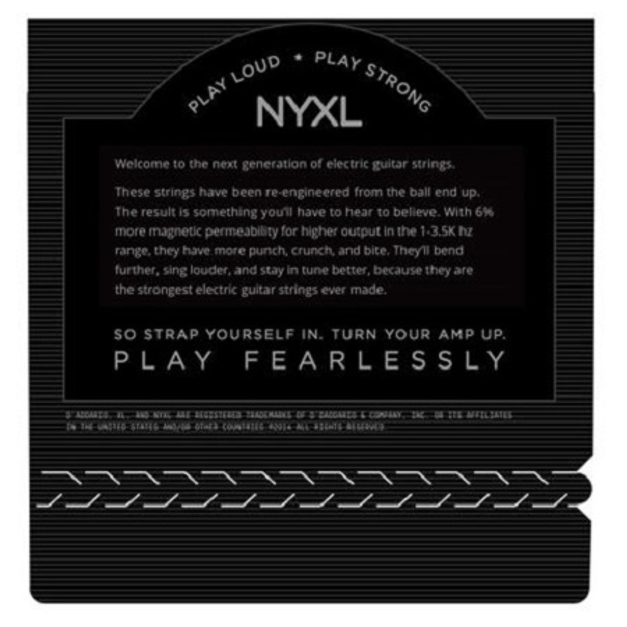 NYXL1052 Nickel Wound Electric Guitar Strings, Light Top / Heavy Bottom, 10-52 