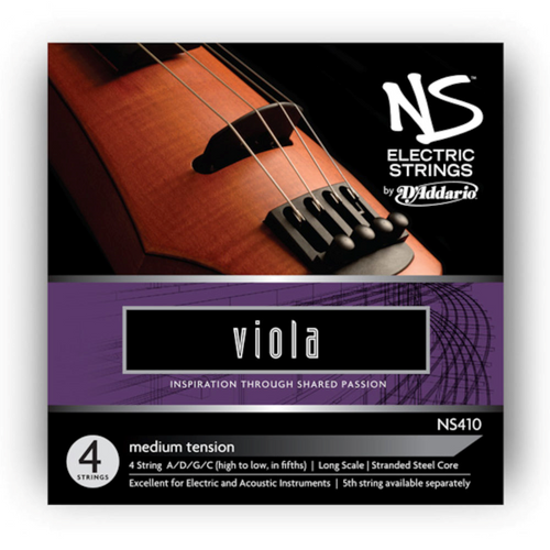 NS Electric Viola String Set, Long Scale, Medium Tension