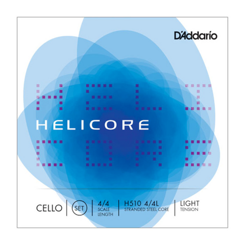 Helicore Cello String Set, 4/4 Scale, Light Tension