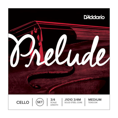 Prelude Cello String Set, 3/4 Scale, Medium Tension