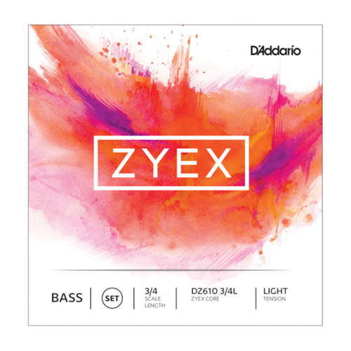 Zyex Bass String Set, 3/4 Scale, Light Tension