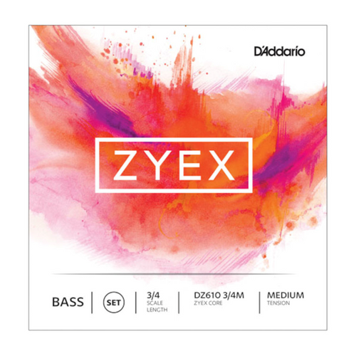 Zyex Bass String Set, 3/4 Scale, Medium Tension