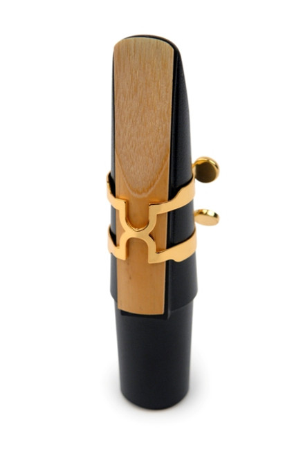 D'Addario H-Ligature & Cap, Tenor/Baritone Saxophone (Graftonite/Metalite Mouthpieces), Gold