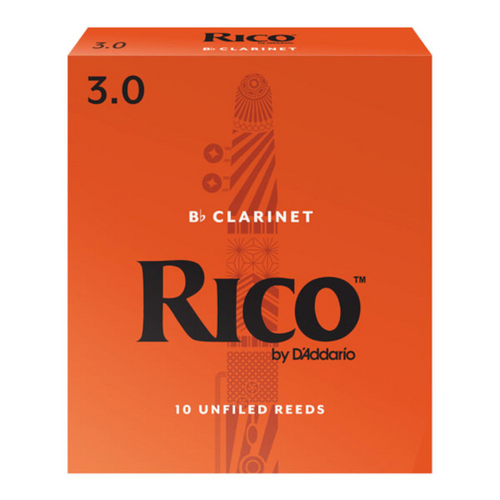 Rico by D'Addario Bb Clarinet Reeds, 10-pack
