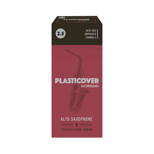 Plasticover by D'Addario Alto Sax Reeds, Strength 1.5, 5-pack