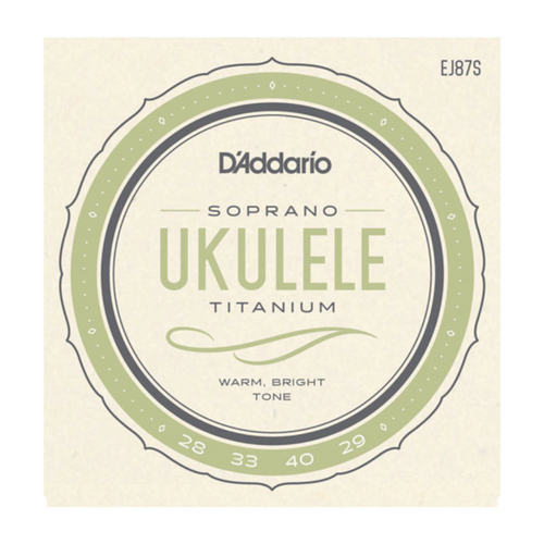 D'Addario EJ87S Titanium Ukulele Strings, Soprano