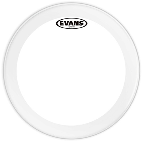 Evans EQ3 Clear Bass Drum Head, 20 Inch