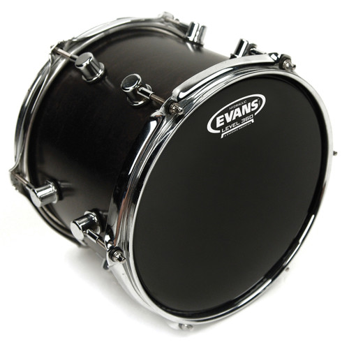 Evans Hydraulic Black Drum Head, 8 Inch