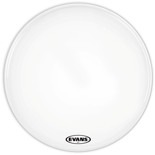 Evans MS1 White Marching Bass Drum Head, 18 Inch