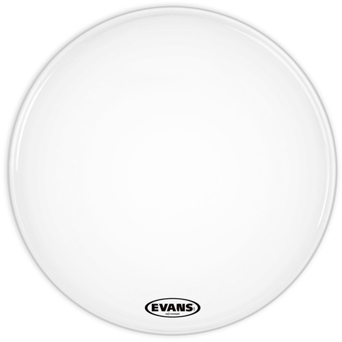 Evans EQ3 Resonant Smooth White Bass Drum Head, No Port, 20 Inch