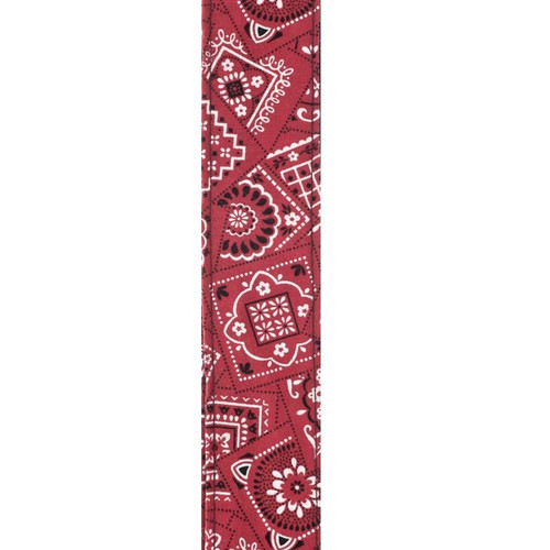 Planet Waves Woven Guitar Strap, Bandana Red