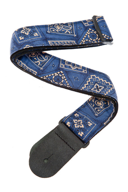 Planet Waves Woven Guitar Strap, Bandana Blue