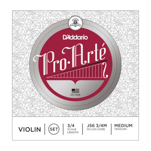 Pro-Arte Violin String Set, 3/4 Scale, Medium Tension