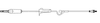 AMSINO AMSAFE® IV ADMINISTRATION SETSIV Admin Set, 10 Drops Per mL, 83" Length, 17 mL Priming Volume, Non-Vented, Roller Clamp, 1 Y Site, Rotating Male Luer Lock, PE Poly Pouch, 50/cs (75 cs/plt)
