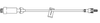 AMSINO IV EXTENSION SET MICROBORE TUBINGIV Extension Set, 6" Microbore, Needleless Injection Site, 50/cs