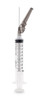 MYCO RELI® SAFETY HYPODERMIC NEEDLE W/ATTACHED SYRINGE - Safety Hypodermic Needle with 3mL Syringe, 22G x 1-1/2", Low Dead Space, 100/bx (US Only)