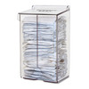 MARKETLAB BOWMAN HAIRNET DISPENSER - Hairnet Dispenser, Holds Individual Hairnets Packages in Bulk Quantity, Hinged Lid, Keyholes For Wall Mounting or Counter Positioning, Clear PETG Plastic, 4 7/16"W x 8"H x 3 15/16"D (Made in USA)