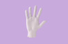 Glove, General Purpose, Latex, Textured, Powder-Free (PF), Medium, Natural White (STINGRAY)