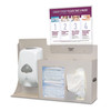 MARKETLAB BOWMAN RESPIRATORY HYGIENE STATION - Dispenser Mount Station/Horz Sign Quartz Beige ABS