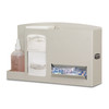 MARKETLAB BOWMAN EYE & EAR SAFETY STATION - Eye & Ear Safety Station Holds Two Small Boxes of Eye Cleaning Wipes, One Bottle of Lens Cleaning Solution & Ear Plugs in Bulk Quantity, Keyholes For Wall Mounting, Can Sit On Counter or Mount to a Floor St