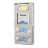 MARKETLAB BOWMAN FACE MASK DISPENSERS - Face Mask Dispenser - Combo, Holds up to (5) Boxes of Face Masks, (1) Box of Earloop Style Face Masks, (1) Box of Face Shields or Tie Style Face Masks & (2) Boxes of N95 Flat Fold Cone Masks, Keyholes for Verti