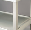 LAKESIDE UTILITY CARTS - PLASTIC - Cart, 3 Shelves, 17 1/8"W x 32½"L x 34 7/8"H, 4" Swivel Casters, Beige, 16" X 24" Shelf, 12 1/8" Clearance