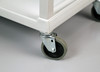 LAKESIDE UTILITY CARTS - PLASTIC - Cart, 3 Shelves, 17 1/8"W x 32½"L x 34 7/8"H, 4" Swivel Casters, Beige, 16" X 24" Shelf, 12 1/8" Clearance