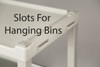LAKESIDE UTILITY CARTS - PLASTIC - Cart, 3 Shelves, 17 1/8"W x 32½"L x 34 7/8"H, 4" Swivel Casters, Beige, 16" X 24" Shelf, 12 1/8" Clearance
