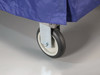 LAKESIDE LINEN CARTS - STAINLESS STEEL - Cart & Cover, 22¼"W x 36 3/8"L x 45½"H, 4 Shelves, 5" Casters, 2 Swivel/ 2 Fixed