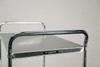 LAKESIDE UTILITY CARTS - STAINLESS STEEL TUBULAR MODEL - Medium Duty Cart, 3 Shelves, 20"W x 27"L x 35"H, 500 lb Capacity, 4" Swivel Casters, Chrome Plated Legs/ Frame, 18" x 27" Shelf, 9 7/8" Clearance