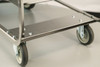 LAKESIDE UTILITY CARTS - STAINLESS STEEL "U" FRAME - Heavy Duty Cart, 3 Shelves, 19 3/8" x 32 5/8" x 34½"H, 18" x 27" Shelf, 10" Clearance