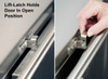 LAKESIDE CASE CARTS - Case Cart, Two Push Handles, 2 Doors, 30"W x 29"D x 39"H, Actual Shelf Width is 36"