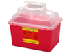 BD Sharps Collector, 14 Qt, Clear Top, Large Open Cap, Red, 20/cs (Continental US Only) - Red