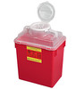 BD Sharps Collector, 6 Gal, Clear Top, Large Funnel Cap, 12/cs (Continental US Only)