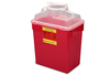 BD Sharps Collector, 6 Gal, Open, Clear Top, Large Open Cap, 12/cs (Continental US Only)